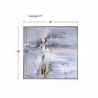 Uttermost Road Less Traveled Contemporary Wood and Canvas Abstract Art in Gray