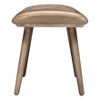 Uttermost Arne Oak Wood and Rattan Scandinavian Small Bench in Woodtone