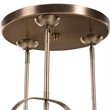 Uttermost Mimas 3-Light Steel and Glass Cluster Pendant in Brass Finish