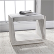 Uttermost Cabana Iron Wood and Fabric Small Bench in White/Woodtone