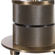 Uttermost Anmer Traditional Iron Glass and Fabric Table Lamp in Brass