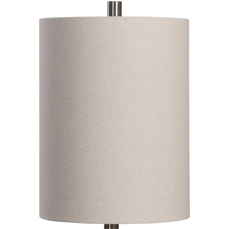 Uttermost Stevens Transitional Steel Metal Buffet Lamp in White