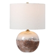 Uttermost Durango Terracotta and Iron Accent Lamp in Brown/White
