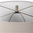 Uttermost Prospect Ceramic and Iron Striped Accent Lamp in Blue/Brown/White