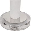 Uttermost Sussex Traditional Crystal and Metal Buffet Lamp in Nickel/White