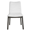 Uttermost Delano Wood and Fabric Armless Chair in Black/White (Set of 2)
