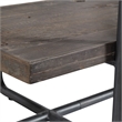 Uttermost Stilo Farmhouse Boat Wood Plywood and Steel Etagere in Brown/Gray