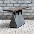 Uttermost Vessel Farmhouse Wood and Iron Console Table in Brown/Gray
