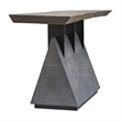 Uttermost Vessel Farmhouse Wood and Iron Console Table in Brown/Gray