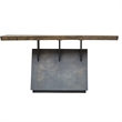 Uttermost Vessel Farmhouse Wood and Iron Console Table in Brown/Gray