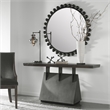 Uttermost Vessel Farmhouse Wood and Iron Console Table in Brown/Gray