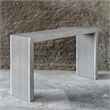 Uttermost Aerina Faux Shagreen and Wood Console Table in Aged Gray/White