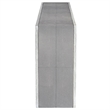 Uttermost Aerina Faux Shagreen and Wood Console Table in Aged Gray/White