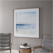 Uttermost Surf And Sand Wood Glass and Paper Framed Print in Blue/Brown/White