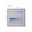 Uttermost Surf And Sand Wood Glass and Paper Framed Print in Blue/Brown/White