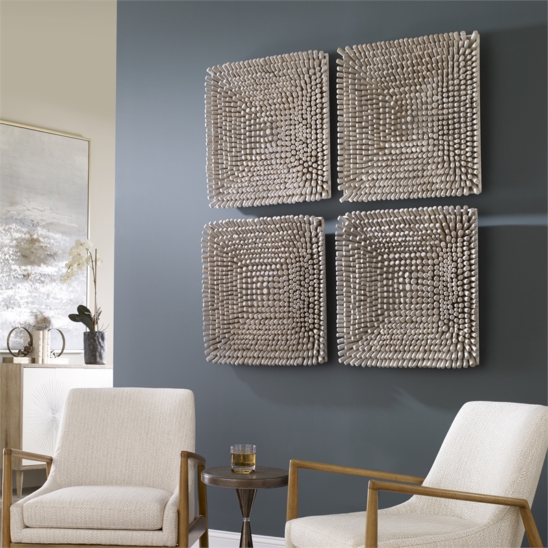 Uttermost Portside Coastal Wood Wall Panel in Brown and Woodtone
