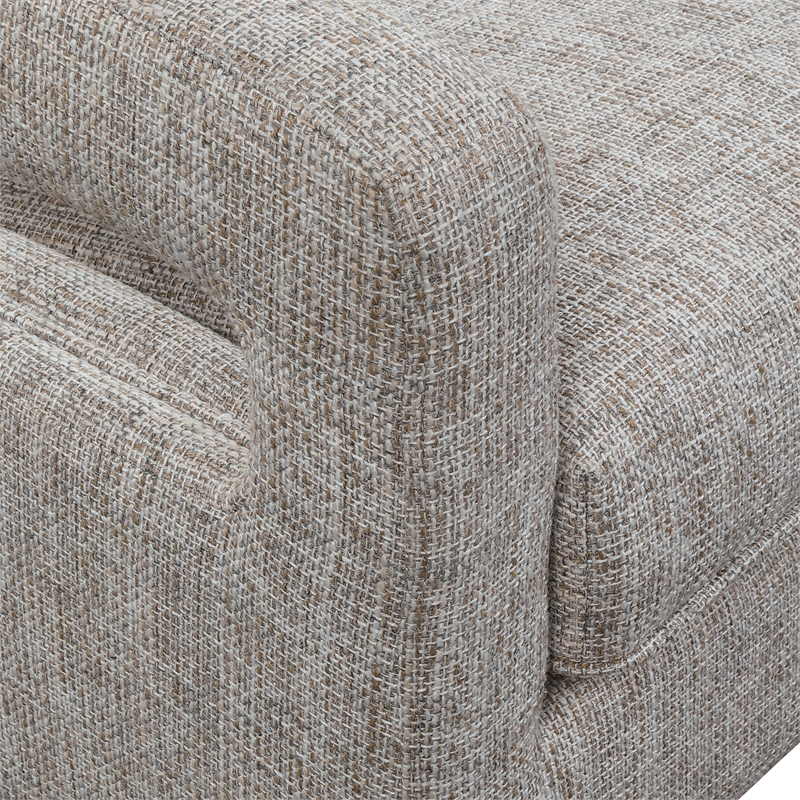 Uttermost Obrien Coastal Fabric Foam and Wood Armchair in Gray