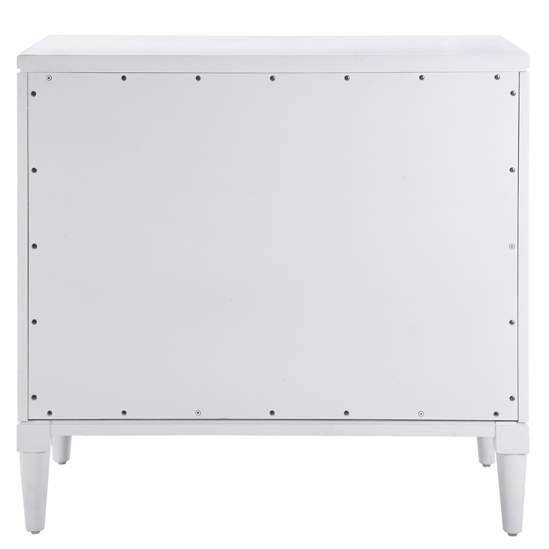 Uttermost Colby Contemporary MDF and Wood Drawer Chest in White