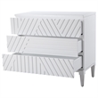 Uttermost Colby Contemporary MDF and Wood Drawer Chest in White