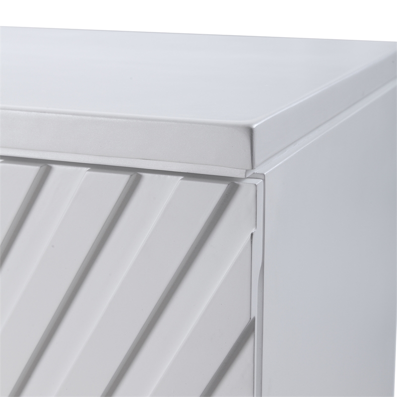 Uttermost Colby Contemporary MDF and Wood Drawer Chest in White