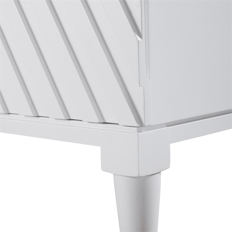 Uttermost Colby Contemporary MDF and Wood Drawer Chest in White
