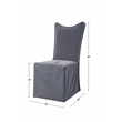Uttermost Delroy Contemporary Fabric Armless Chairs in Blue/Gray (Set of 2)