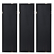 Uttermost Ocean Swell Iron MDF Framed Prints - Black/Blue/Gold/Silver (Set of 3)