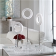 Uttermost Coin Toss Marble Crystal and Iron Rings in White (Set of 3)