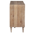 Uttermost Dani 4-Door Contemporary Wood Cabinet in White/Woodtone