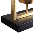Uttermost Cielo Contemporary Steel and Glass Floor Lamp in Black/Gold