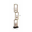 Uttermost Cielo Contemporary Steel and Glass Floor Lamp in Black/Gold