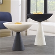 Uttermost Antithesis Rice Stone Marble Bowls in Black/White (Set of 2)