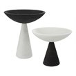 Uttermost Antithesis Rice Stone Marble Bowls in Black/White (Set of 2)