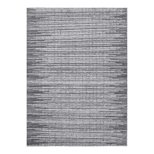 Uttermost Salida 96x120&quot Modern Style Wool Rug in Gray and Ivory