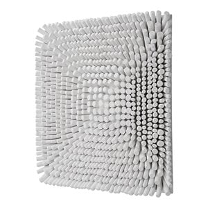 Uttermost Portside Contemporary Beech Wood and Fir Wall Panel in Matte White