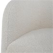 Uttermost Jacobsen Fabric and Iron Shearling Accent Chair in Off White