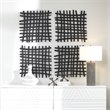 Uttermost Gridlines Square Abstract Grid Pattern Iron Metal Wall Decor in Black
