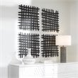 Uttermost Gridlines Square Abstract Grid Pattern Iron Metal Wall Decor in Black