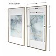 Uttermost Undulating Oro Abstract Aluminum Prints in Blue/Ivory (Set of 2)