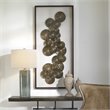 Uttermost The Times Glass and Paper Shadow Box Wall Art in Dark Walnut