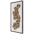 Uttermost The Times Glass and Paper Shadow Box Wall Art in Dark Walnut