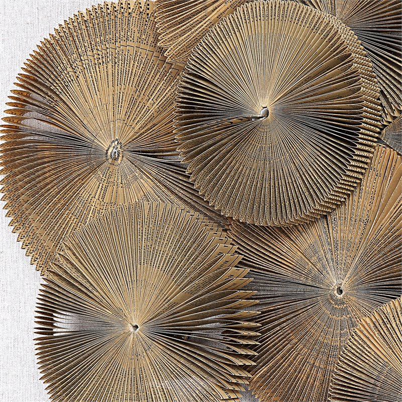 Uttermost The Times Glass and Paper Shadow Box Wall Art in Dark Walnut