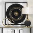 Uttermost Sandara Glass and Paper Pine Shadow Box in Black/Gold