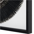 Uttermost Sandara Glass and Paper Pine Shadow Box in Black/Gold
