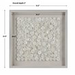 Uttermost Roxas Capiz Shell Wood and glass Shadow Box in Brushed Silver