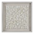 Uttermost Roxas Capiz Shell Wood and glass Shadow Box in Brushed Silver