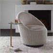Uttermost Butler Stainless Steel and Marble Accent Table in Brass