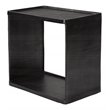 Uttermost Derwent Contemporary Aluminum Side Table in Dark Nickel