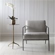Uttermost Beacon Contemporary Aluminum Accent Table in Antique Gold