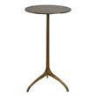 Uttermost Beacon Contemporary Aluminum Accent Table in Antique Gold